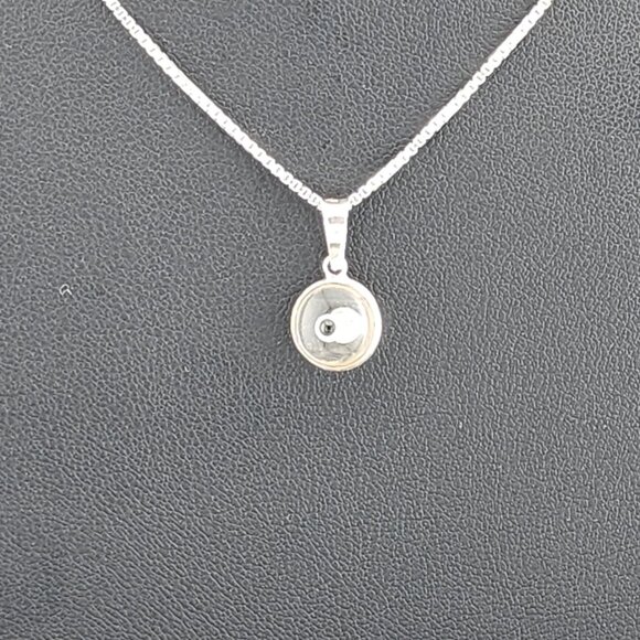 Sterling Silver 925 Evil Eye Pendant – Clear Charm Necklace for Protection - Picture 4 of 11